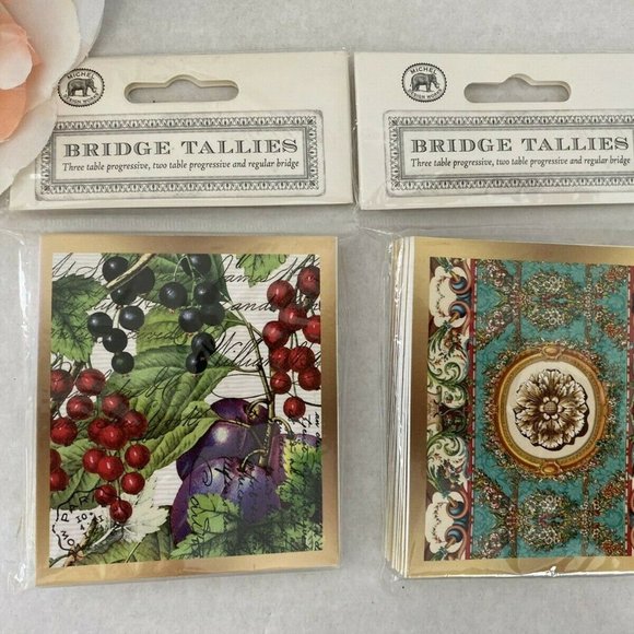 Michel Design Works Bridge Tallies 2 Packs Vintage - Picture 1 of 12